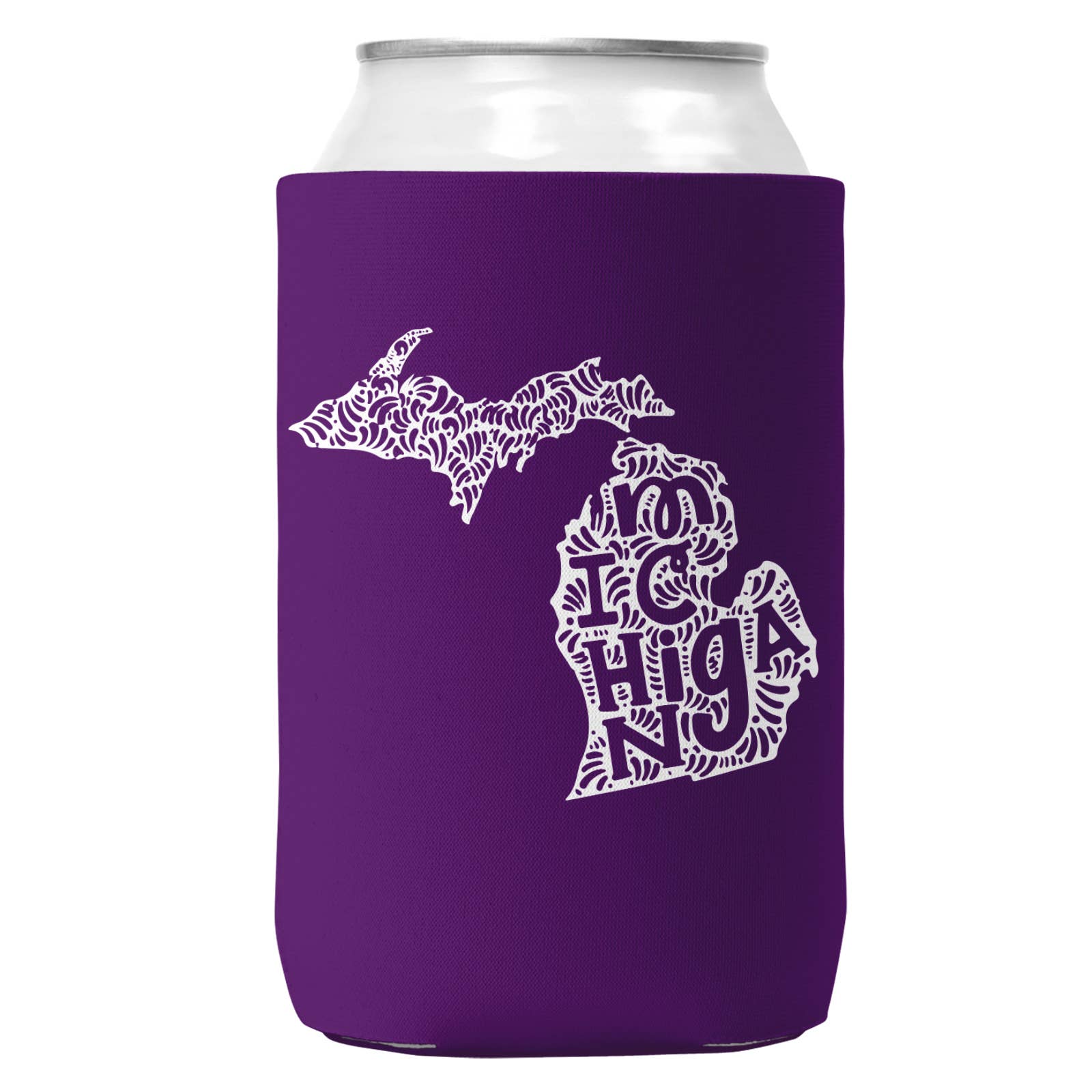 Michigan Can Coozie Cooler for 12oz Cans | State Koozie-2