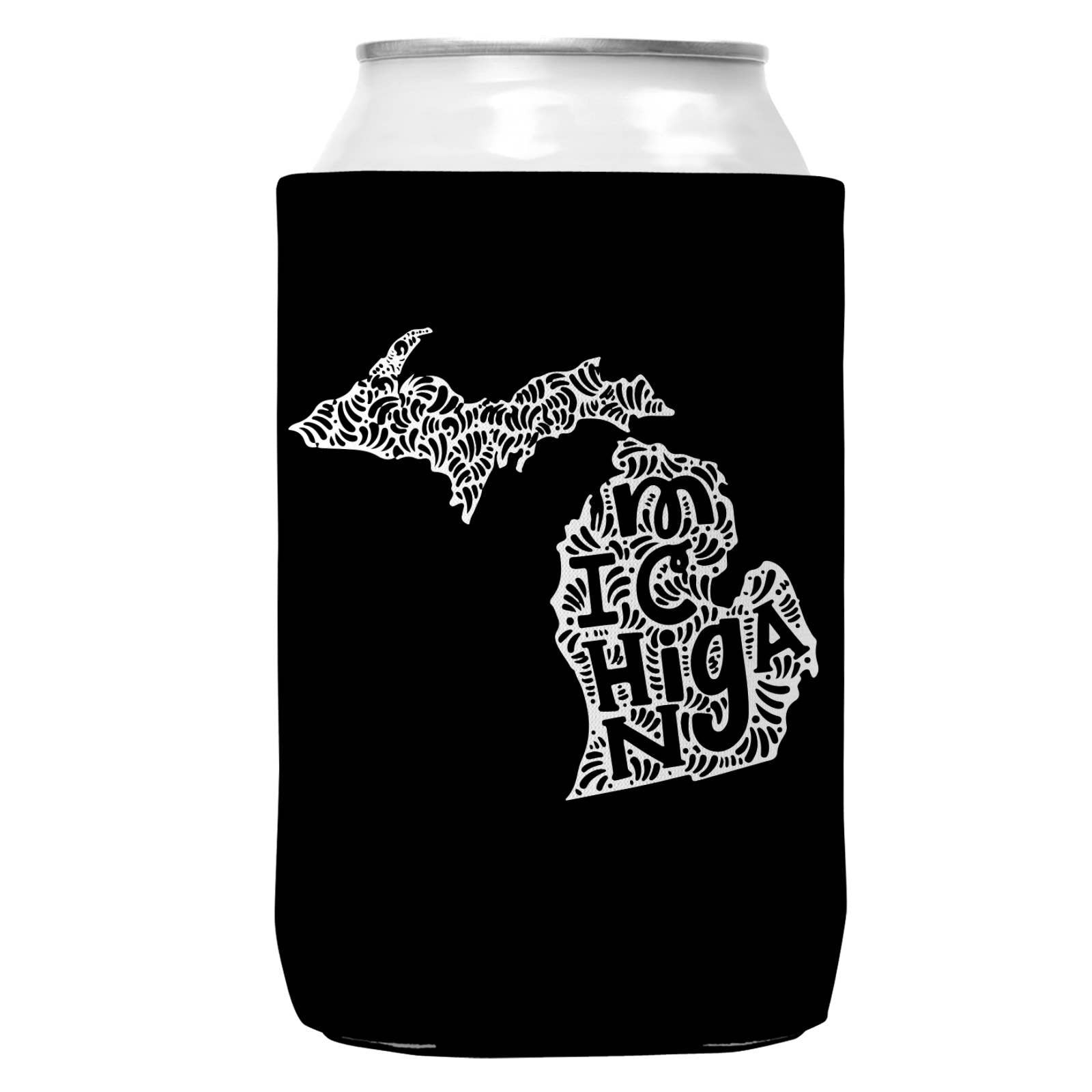 Michigan Can Coozie Cooler for 12oz Cans | State Koozie-0