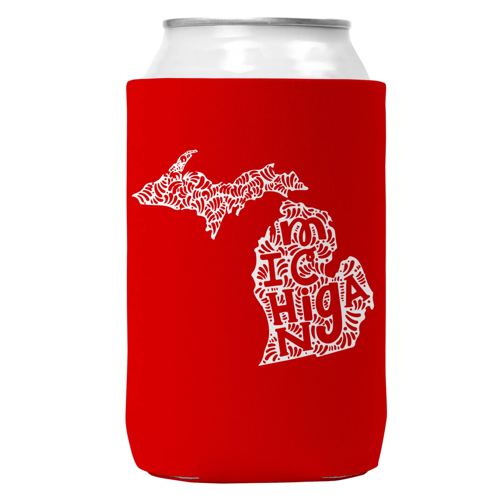 Michigan Can Coozie Cooler for 12oz Cans | State Koozie-1