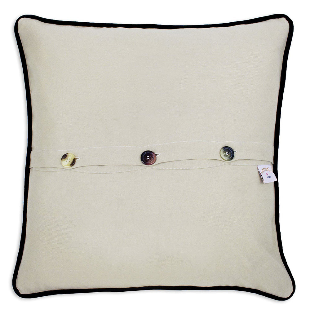 Detroit Hand-Embroidered Pillow by Cat Studio-1